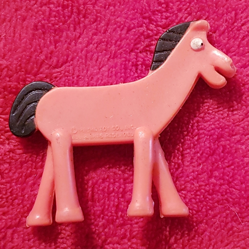 Gumby Horse Pokey Figure Jesco Prema Toy Co. Hong Kong Rubber Vintage
